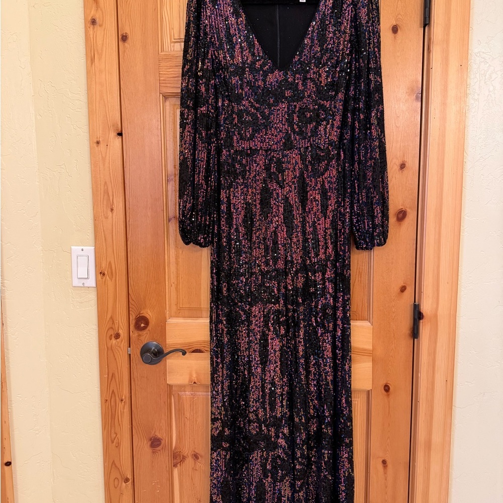 ML Monique Lhuillier jumpsuit sz 16 - Picture 4 of 5